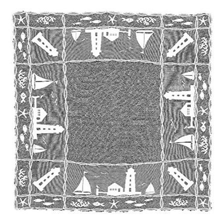HERITAGE LACE Heritage Lace HAR-4242W Harbor Lights 42 x 42 in. Runner; White HAR-4242W